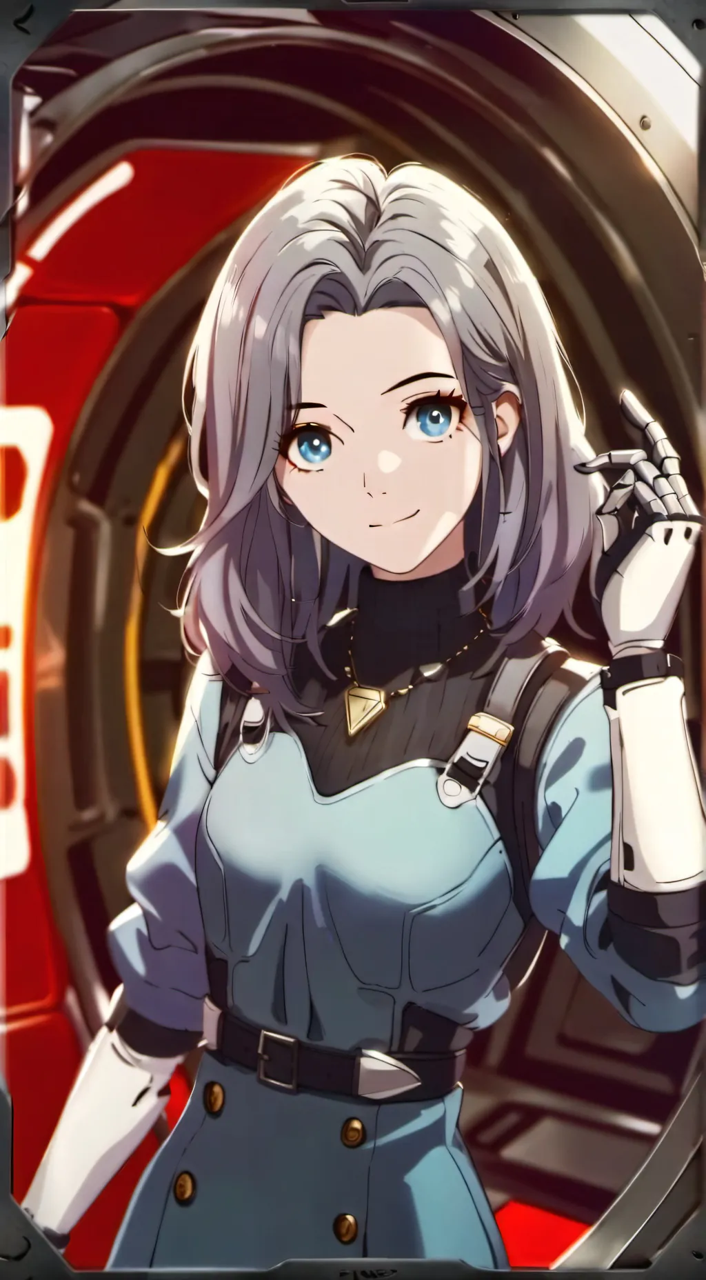 ai character: vault girl background
