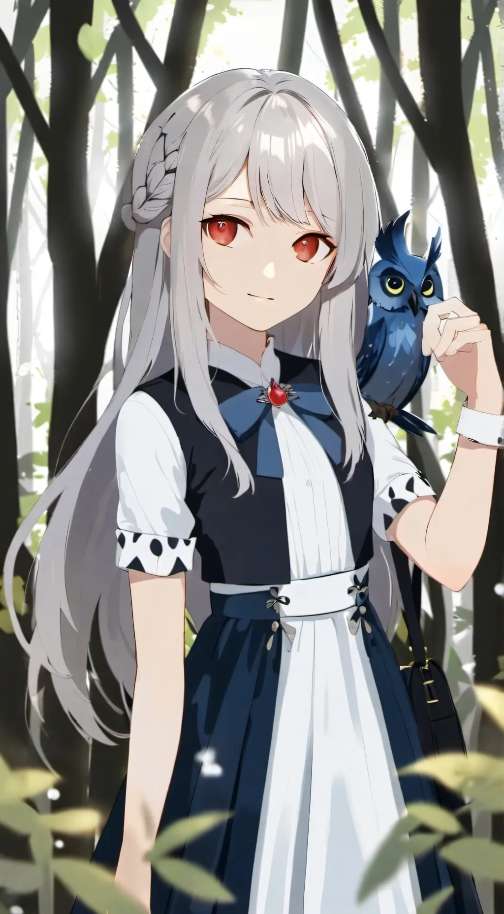 ai character: Cute girl background