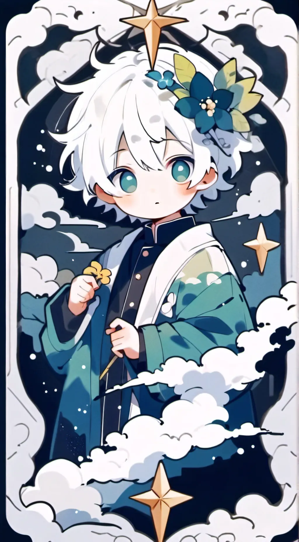 ai character: mha baby background