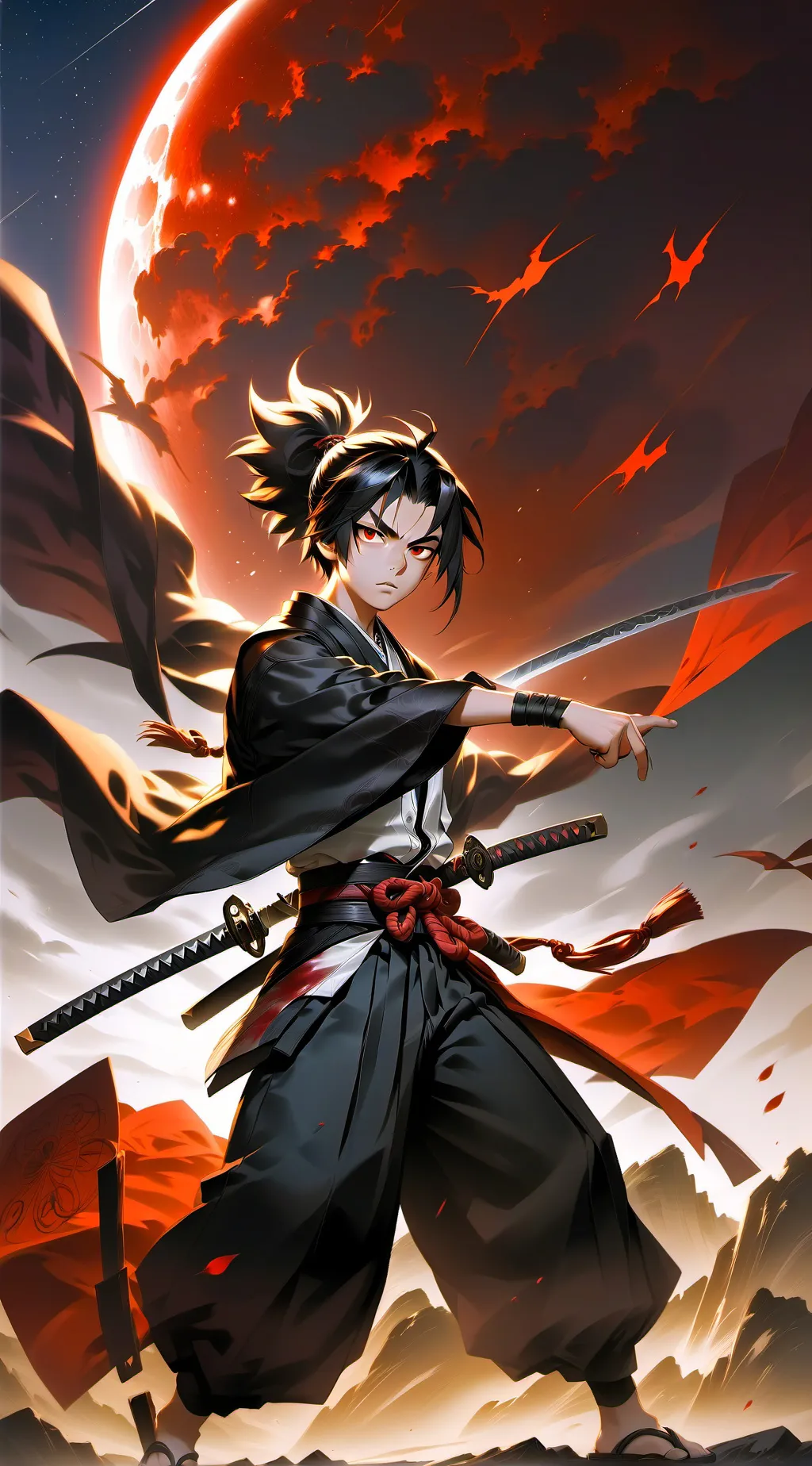 ai character: DEMON SLAYER background