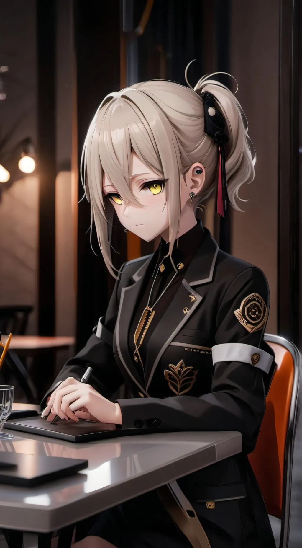 ai character: Ashley background