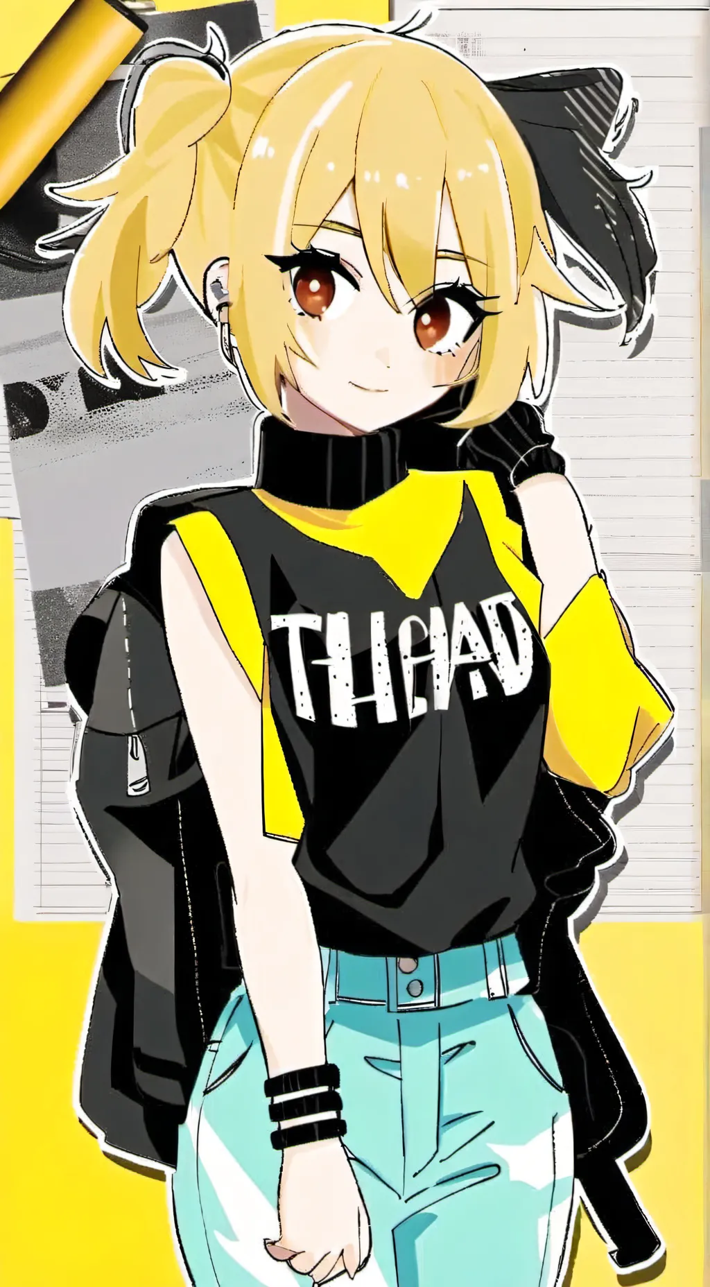 ai character: Test de tomboy background