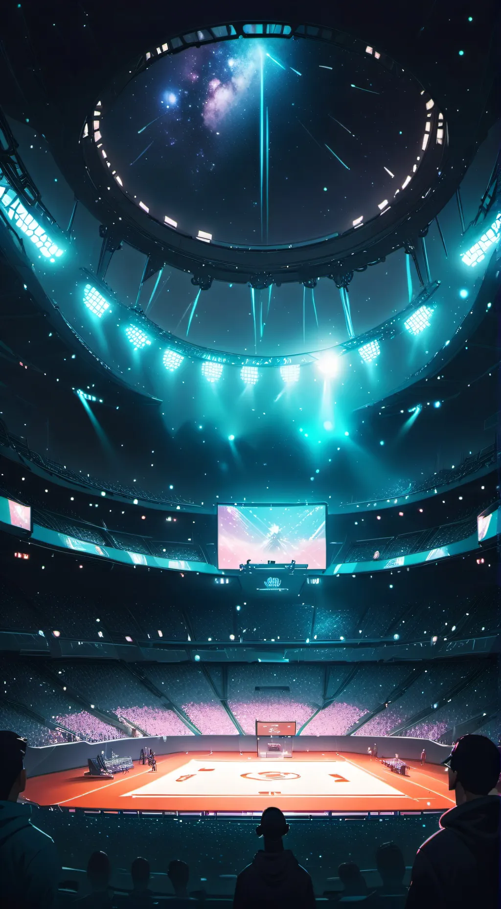 ai character: Stadium  background