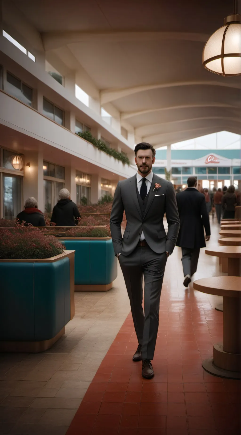 ai character: Butlins simulator background