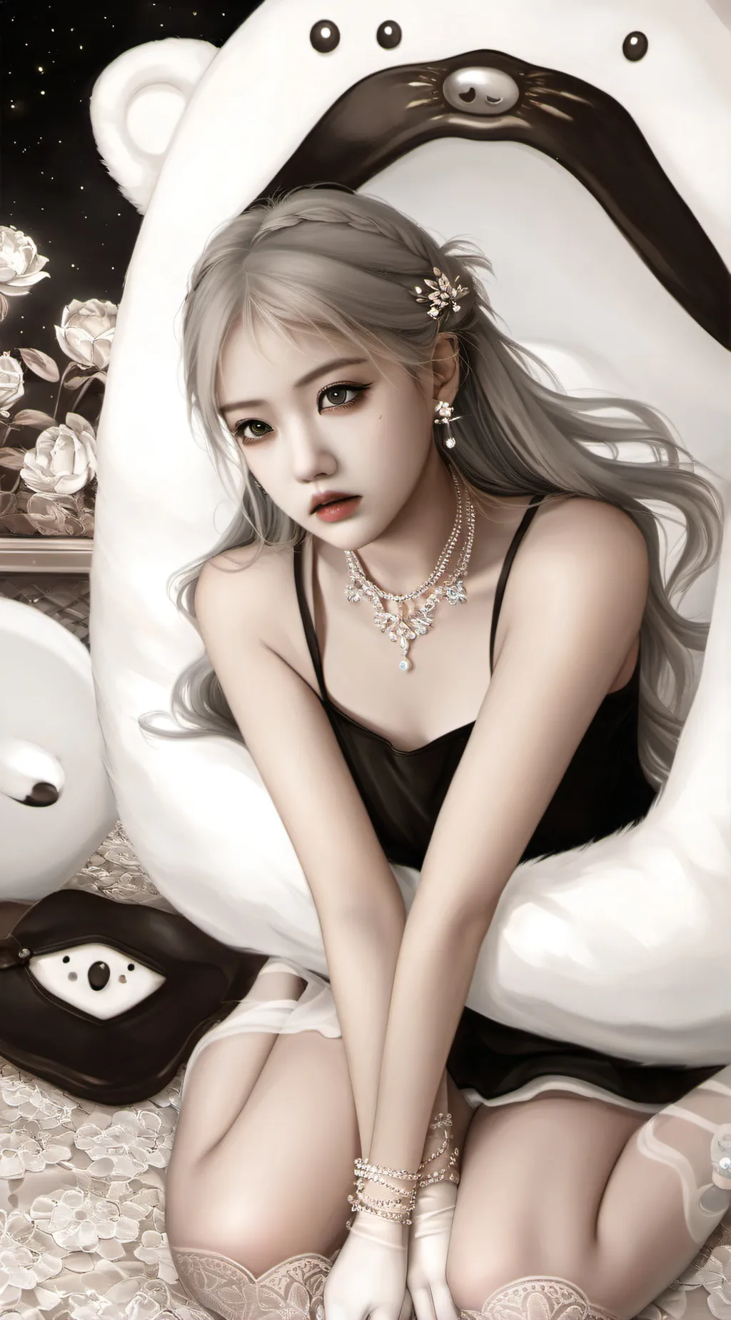 ai character: Rosé background