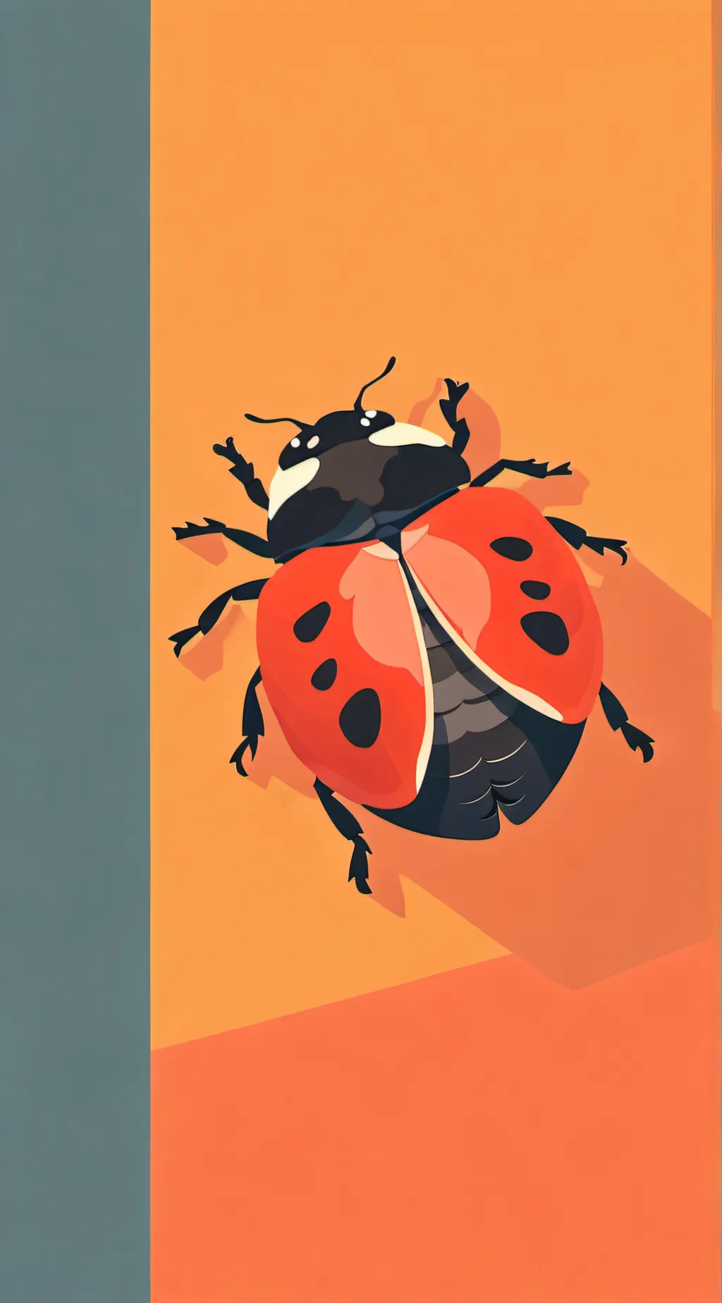 ai character: Ladybug  background