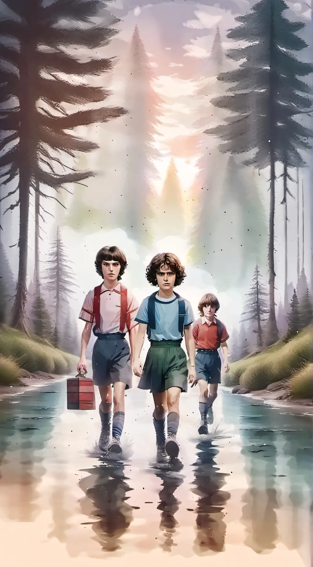 ai character: Stranger Things background