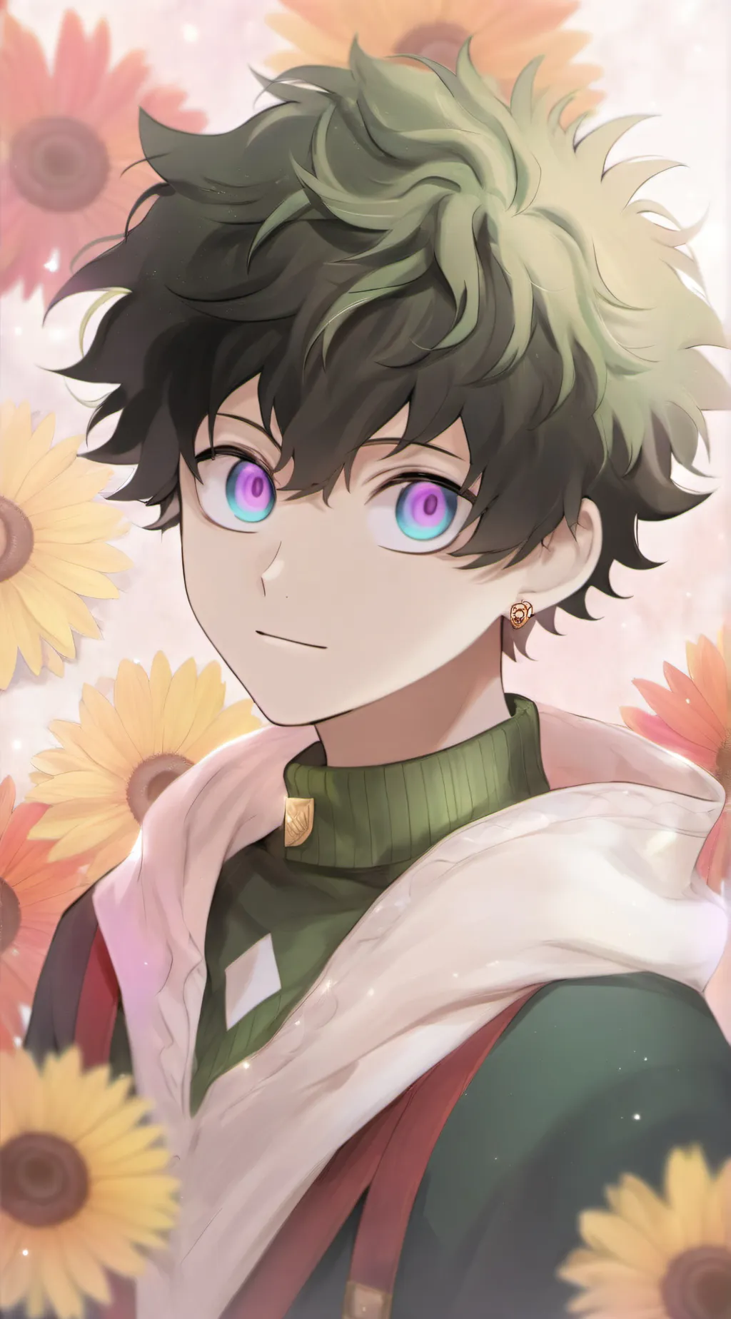 ai character: Villian Deku ❤️ background