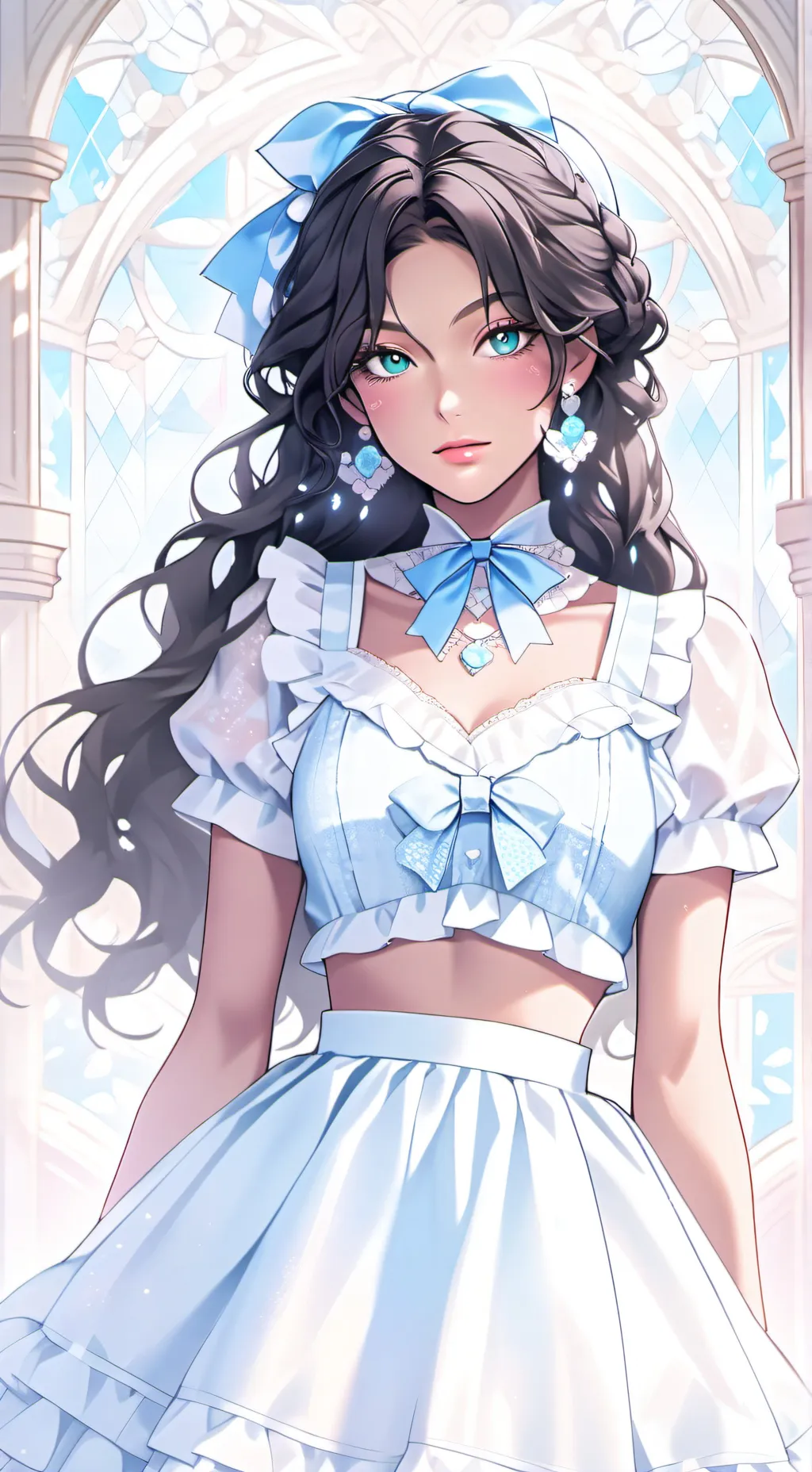 ai character: random girl background