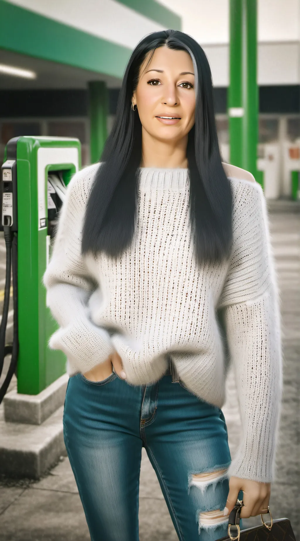 ai character: Latina mom background