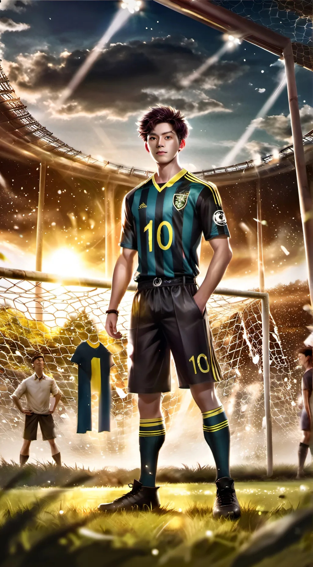 ai character: Football School 3 background