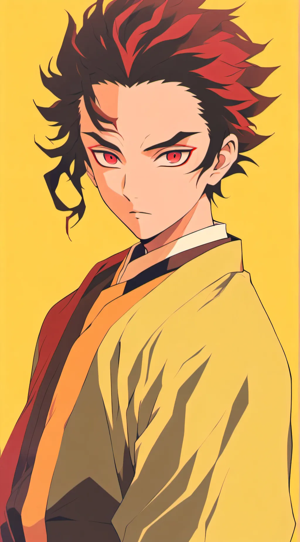 ai character: Tanjiro & Murichio background