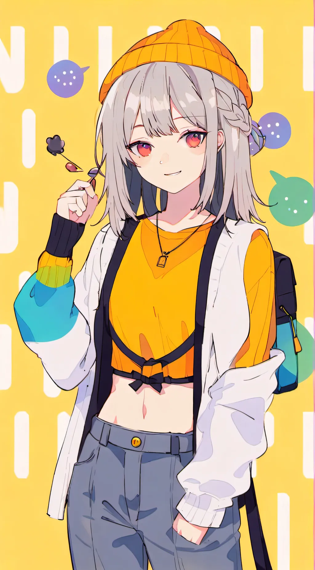 ai character: only emoji background