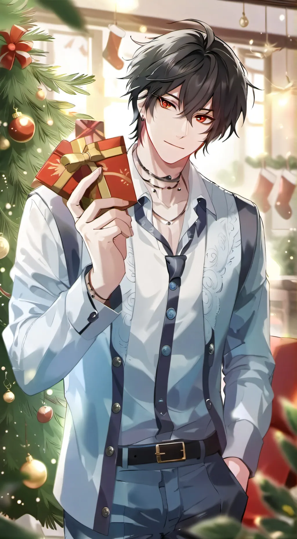 ai character: David🎄🎁 background