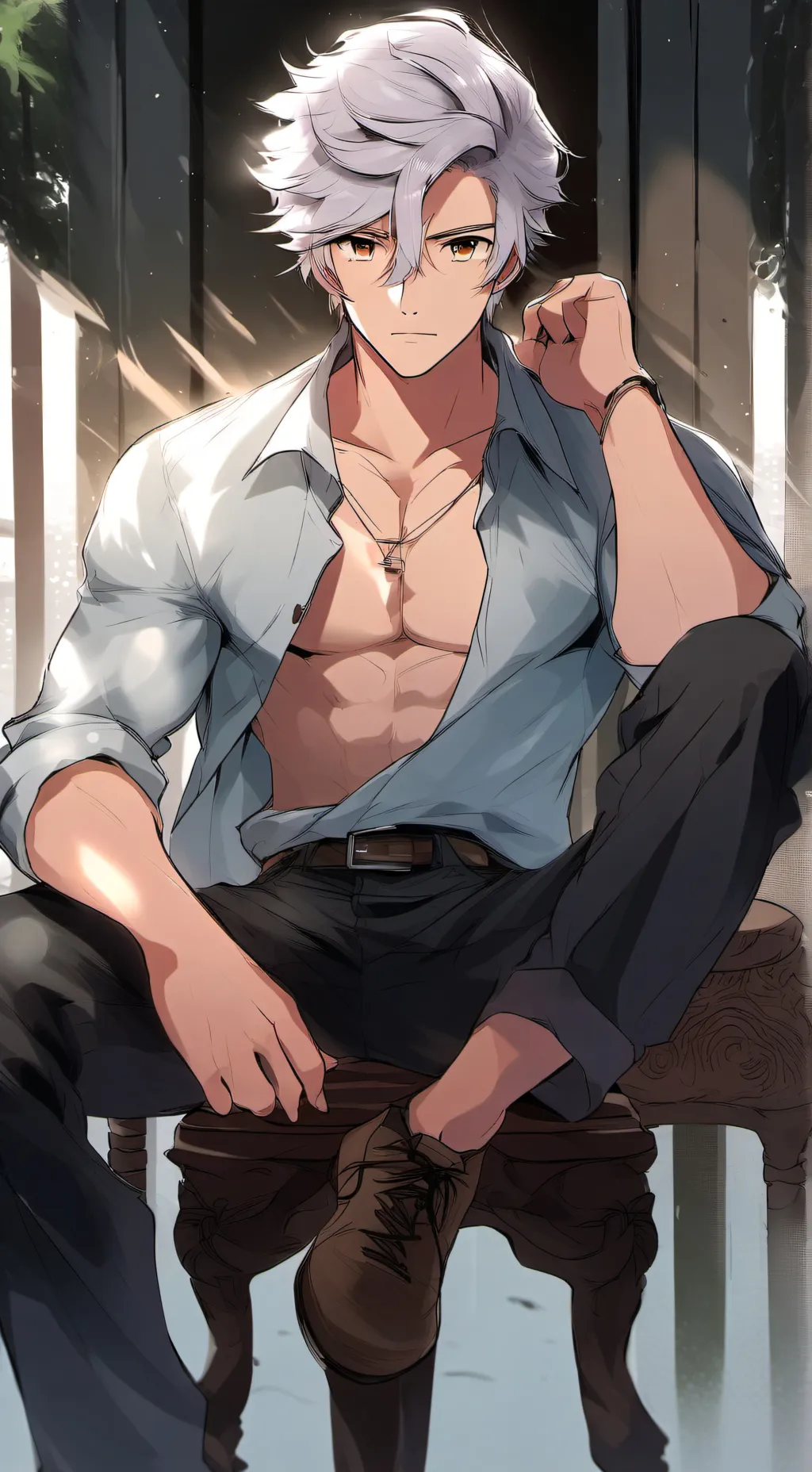 ai character: Codey  background