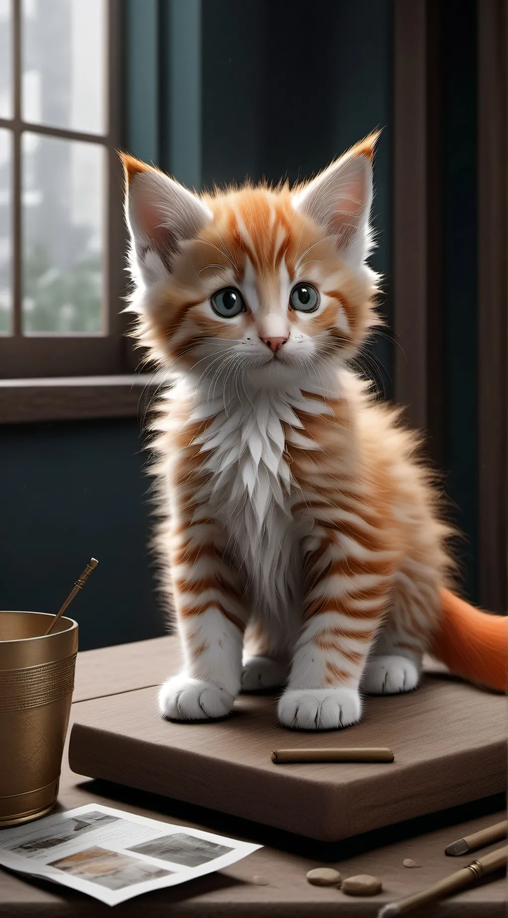 ai character: Kitten background