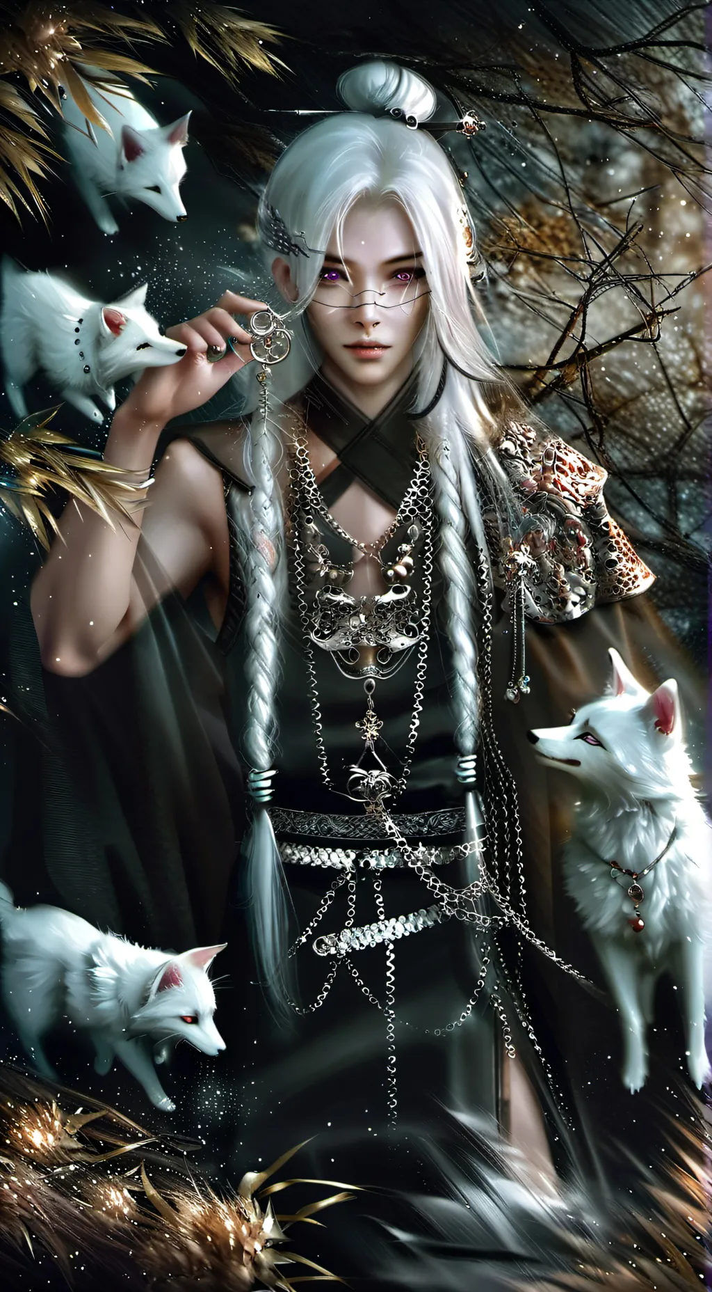 ai character: kitsunes background