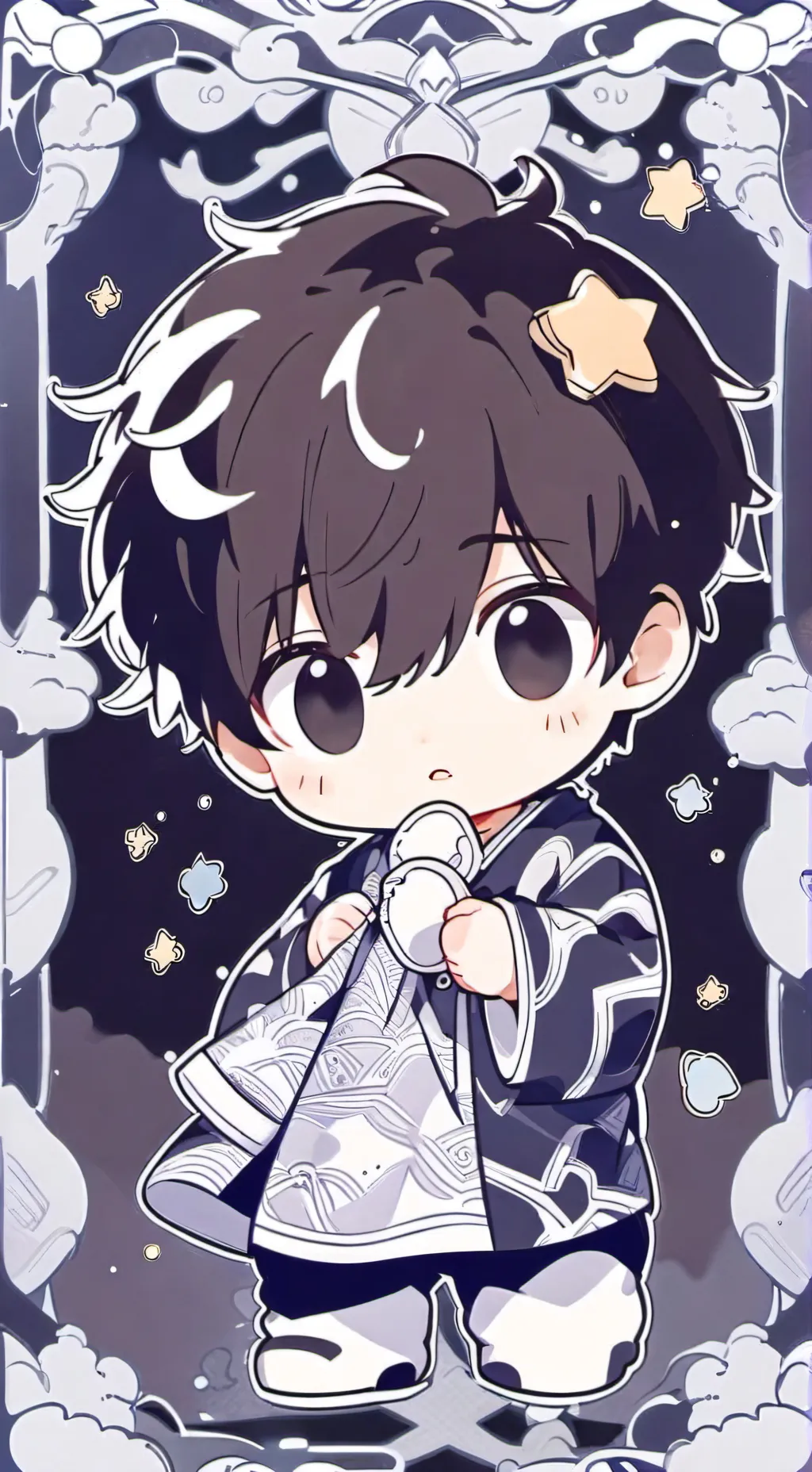 ai character: Baby brother  background