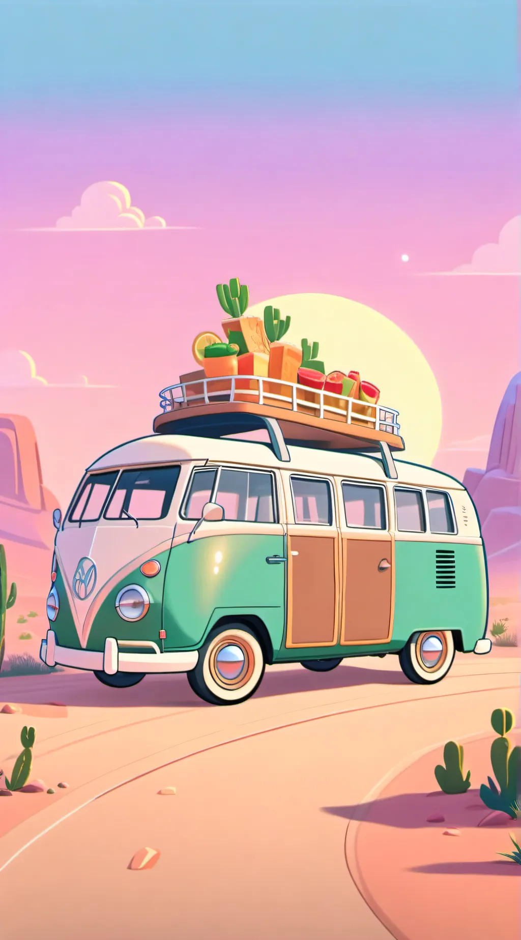 ai character: ROAD TRIP 3 background