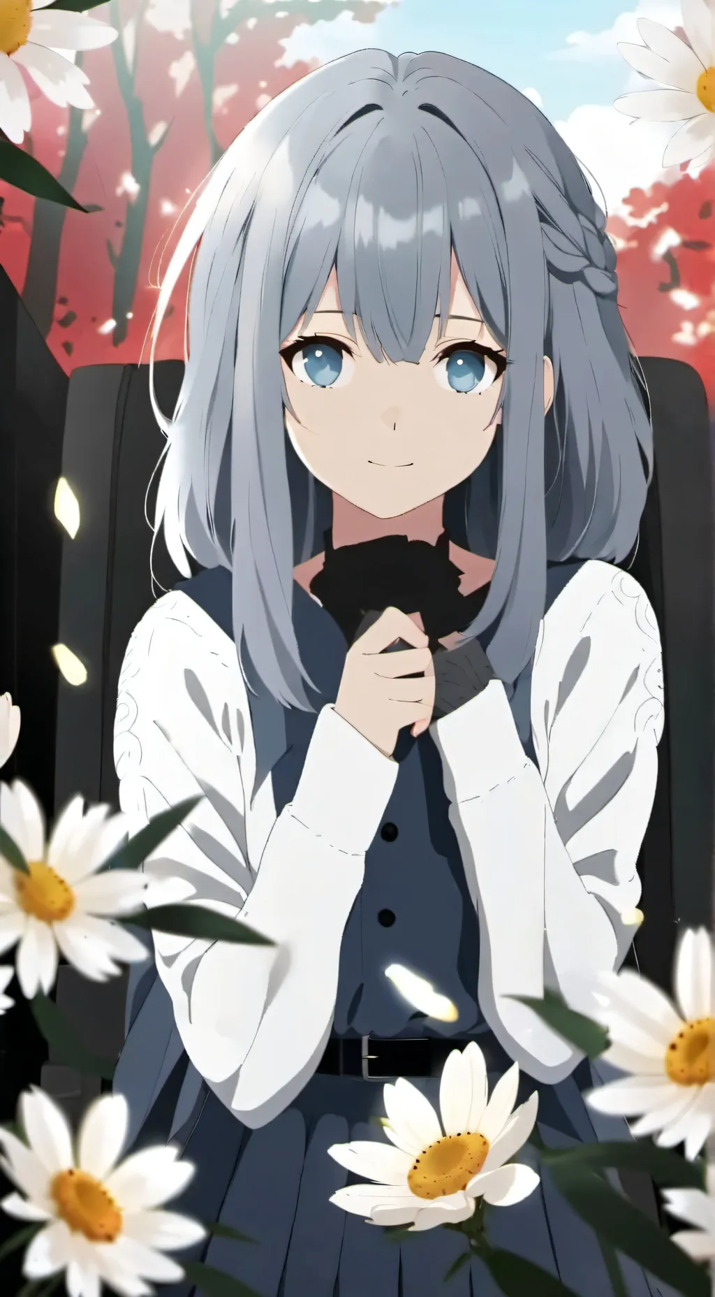 ai character: Girl background