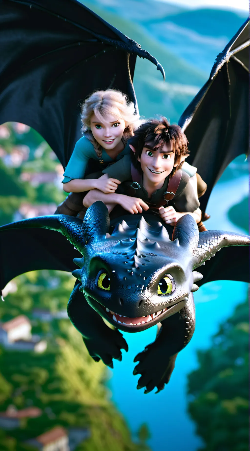 ai character: HTTYD  background