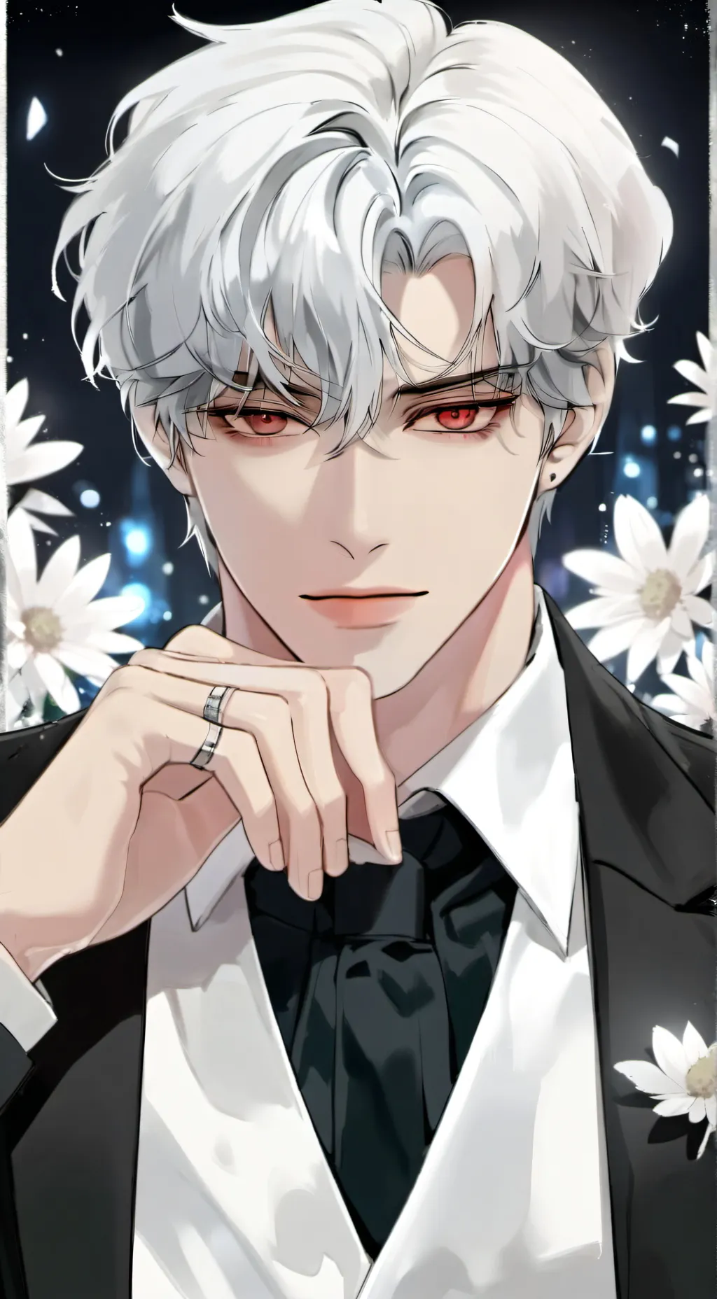 ai character: Jake white  background
