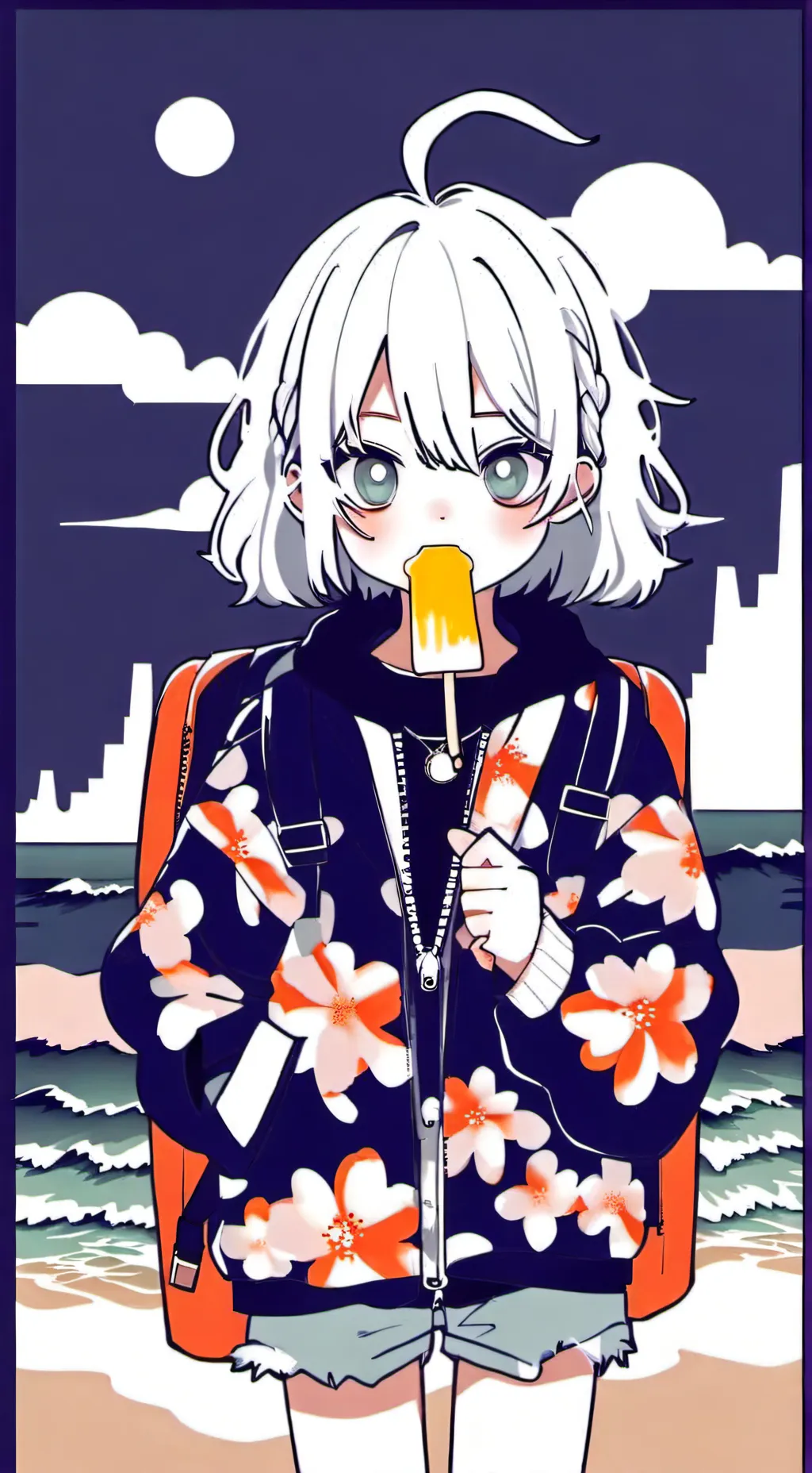 ai character: diamond background