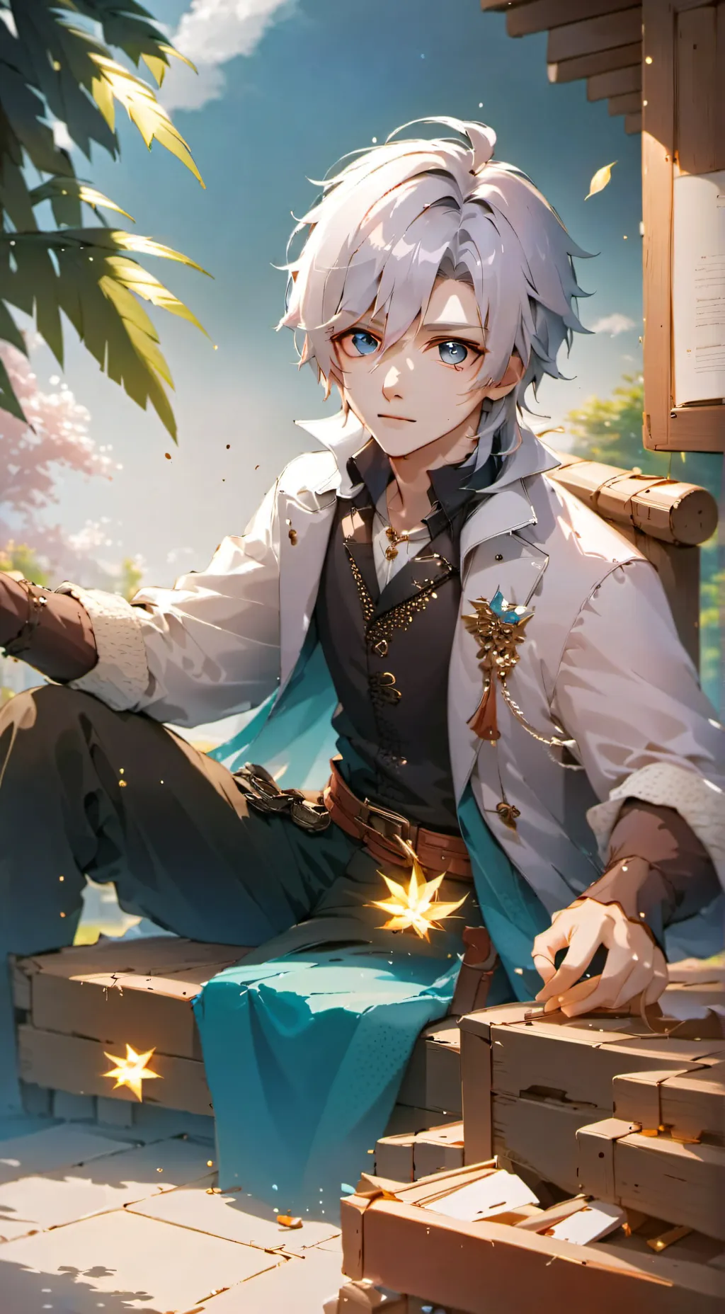 ai character: Leo background