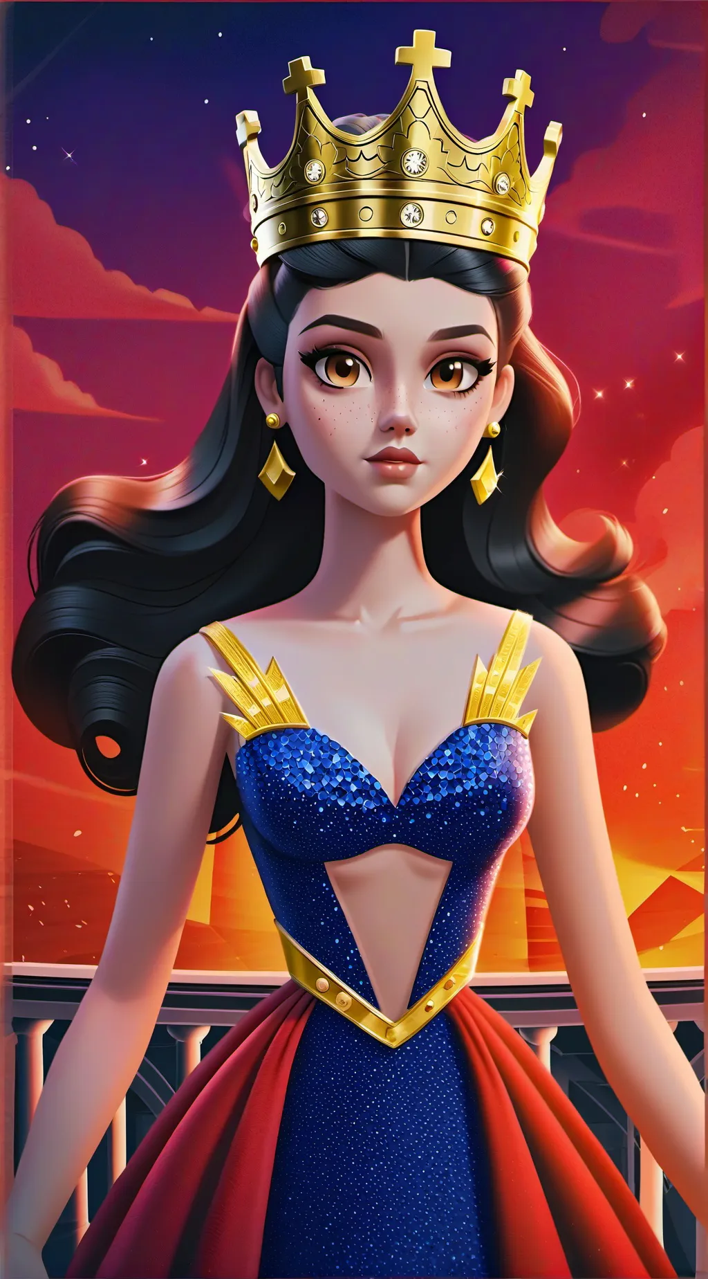 ai character: size queen background