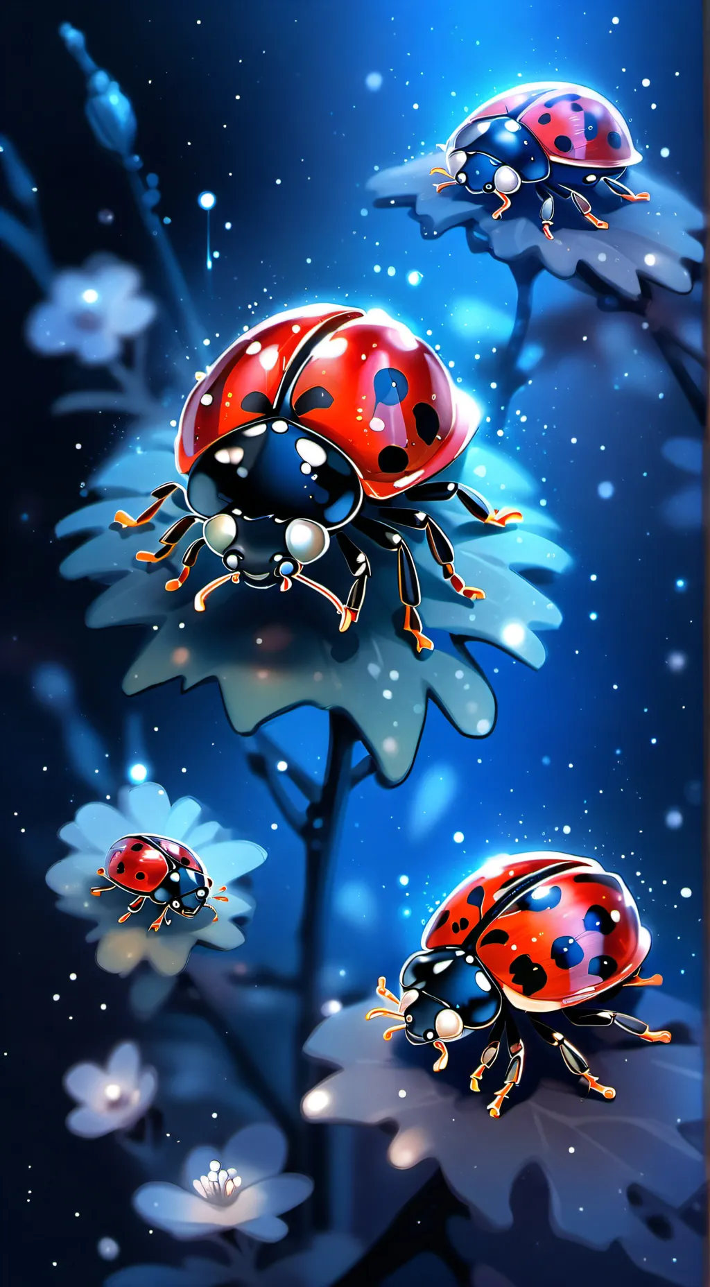 ai character: Ladybug  background