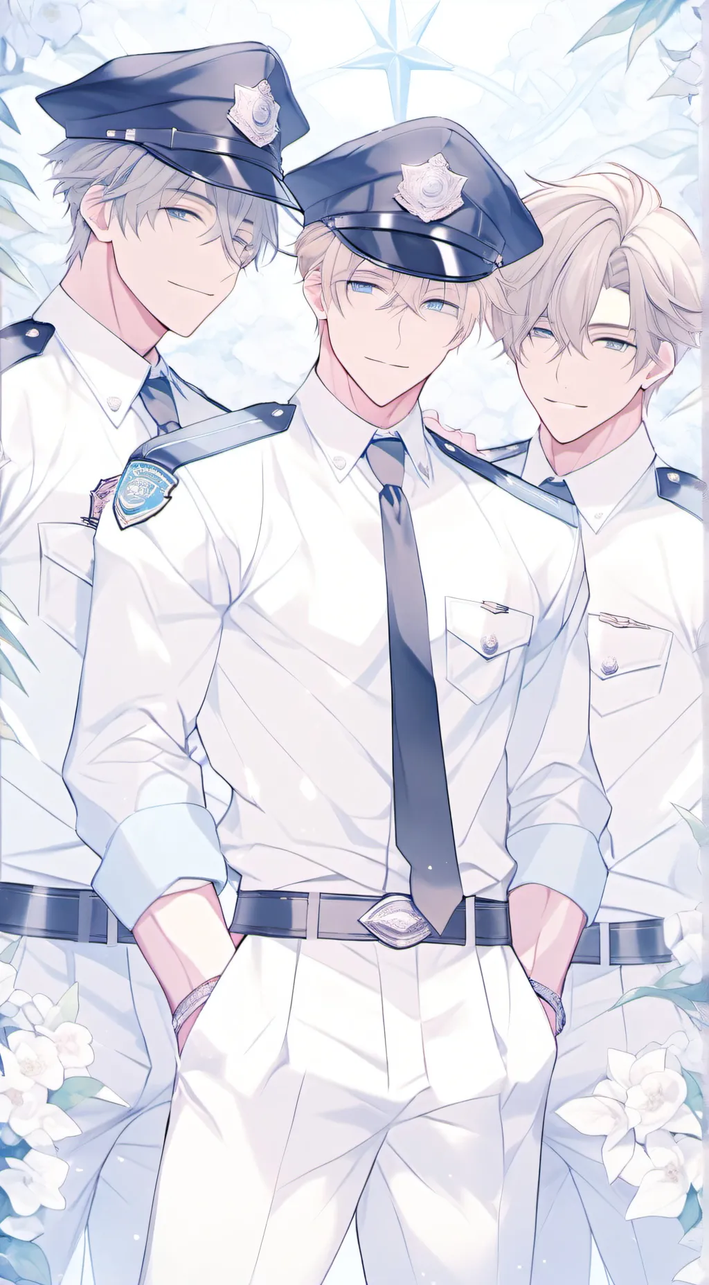 ai character: Group of boys background