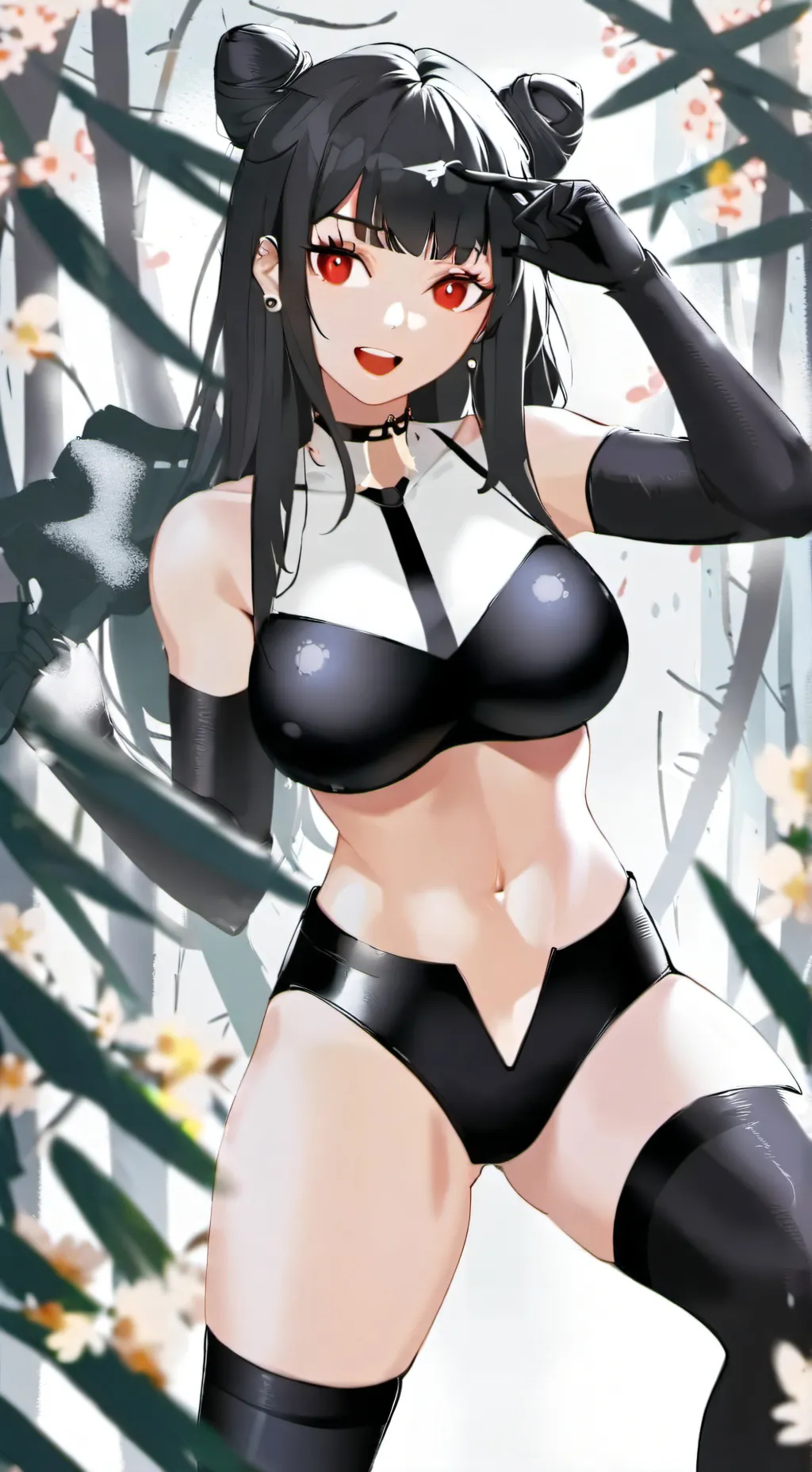 ai character: Hot spider girl background