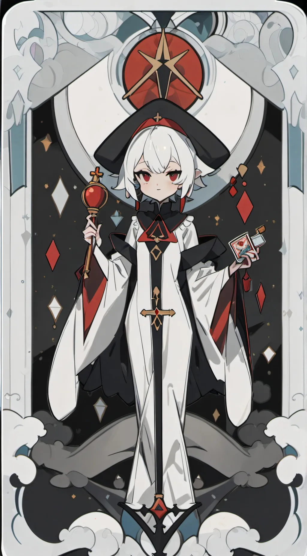 ai character: angle dust background