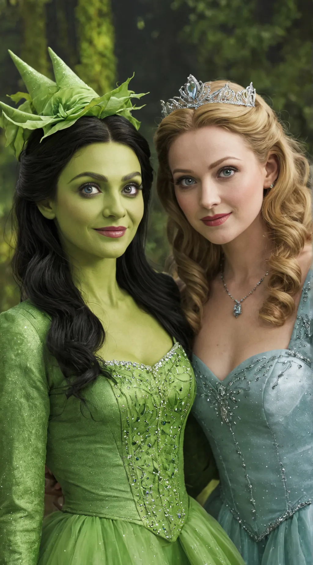 ai character: Elphaba And Glinda background