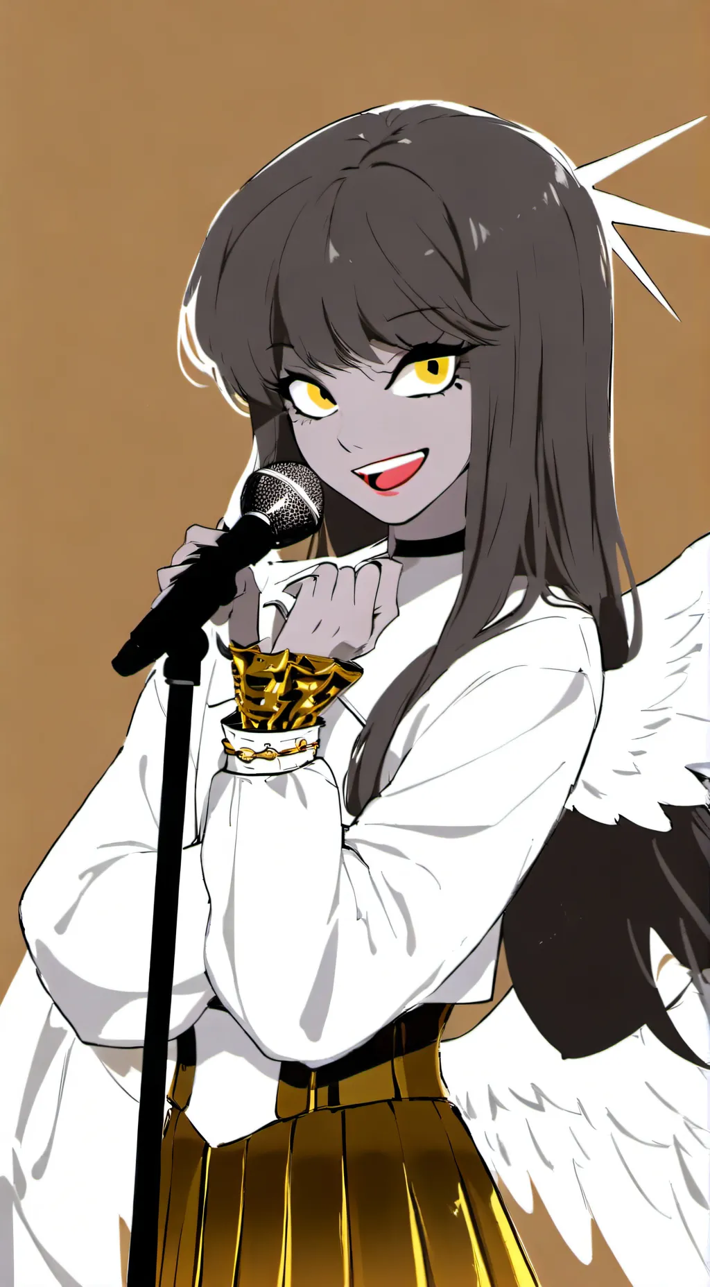 ai character: talent show background