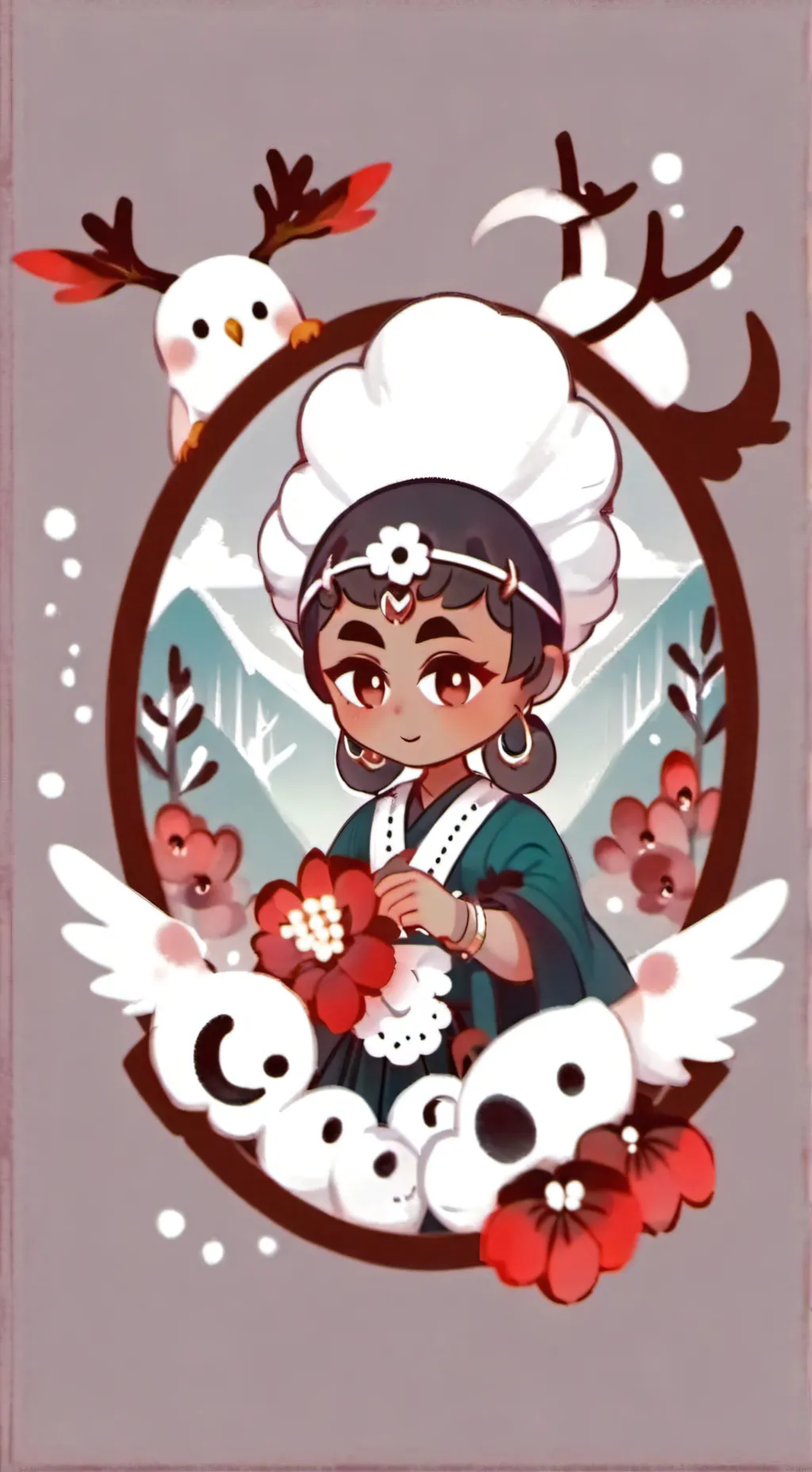 ai character: /•°𝕃𝕦𝕟𝕒°•\ background