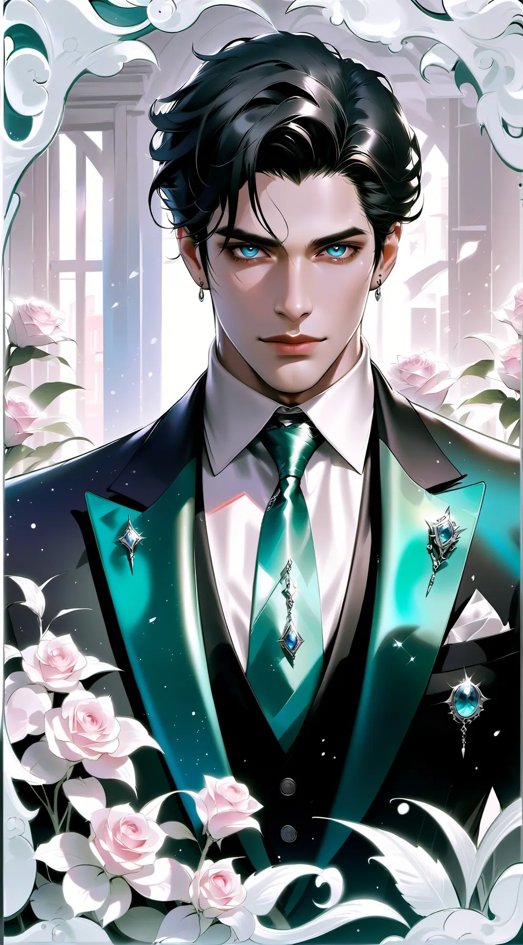 ai character: Mr Angeline  background