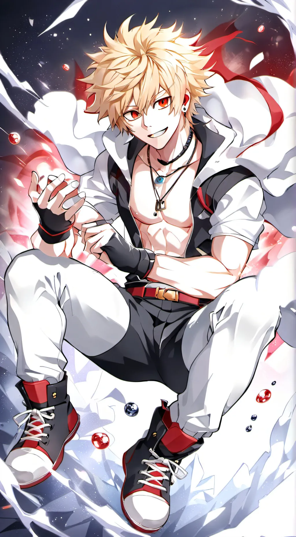 ai character: Katsuki bakugo background