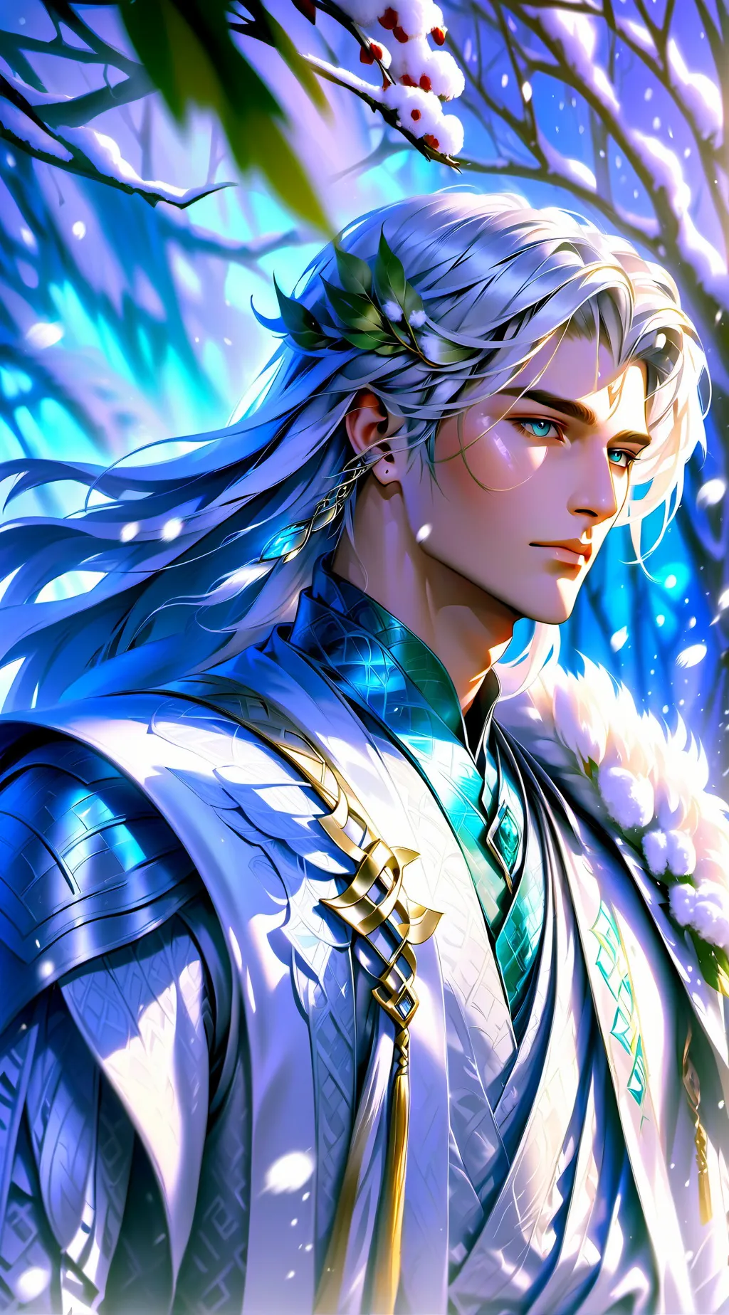 ai character: Light background