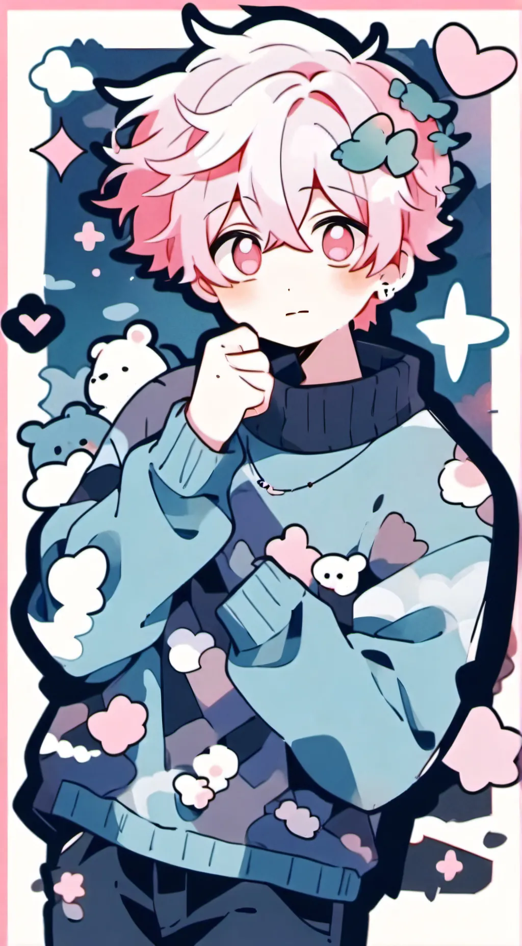 ai character: ._.<♡¿SHINO?♡>._. background