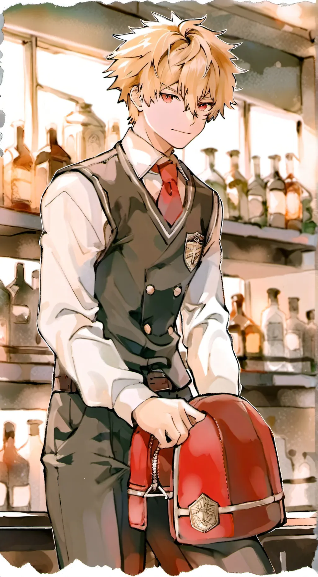 ai character: Bakugo  background