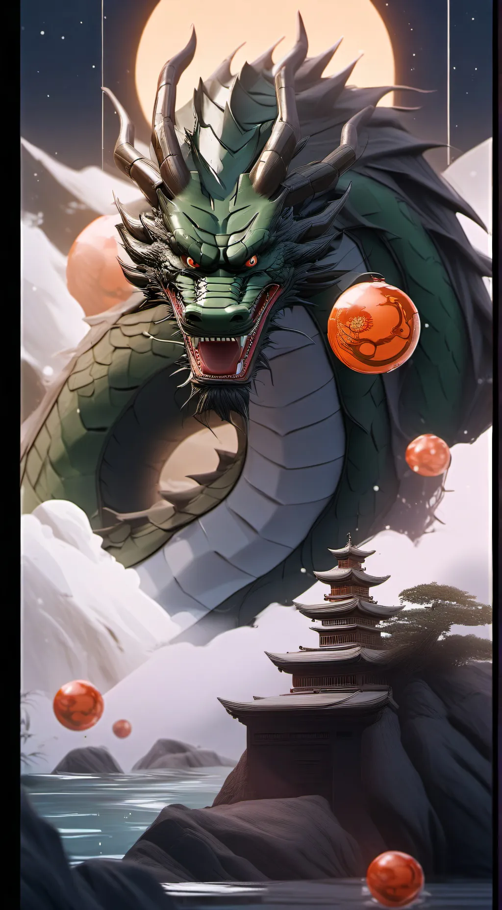 ai character: Dragonball background