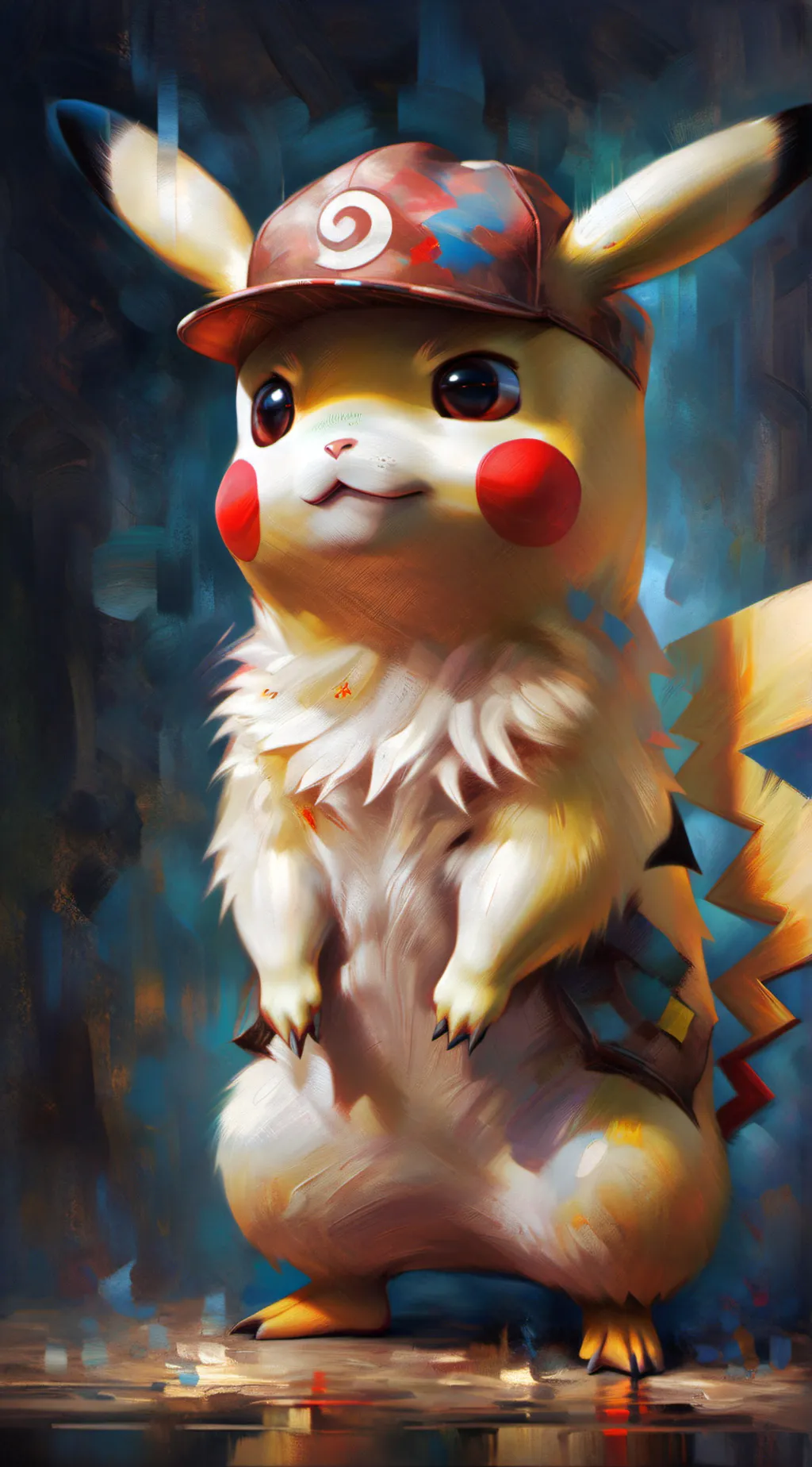ai character: Pikachu  background