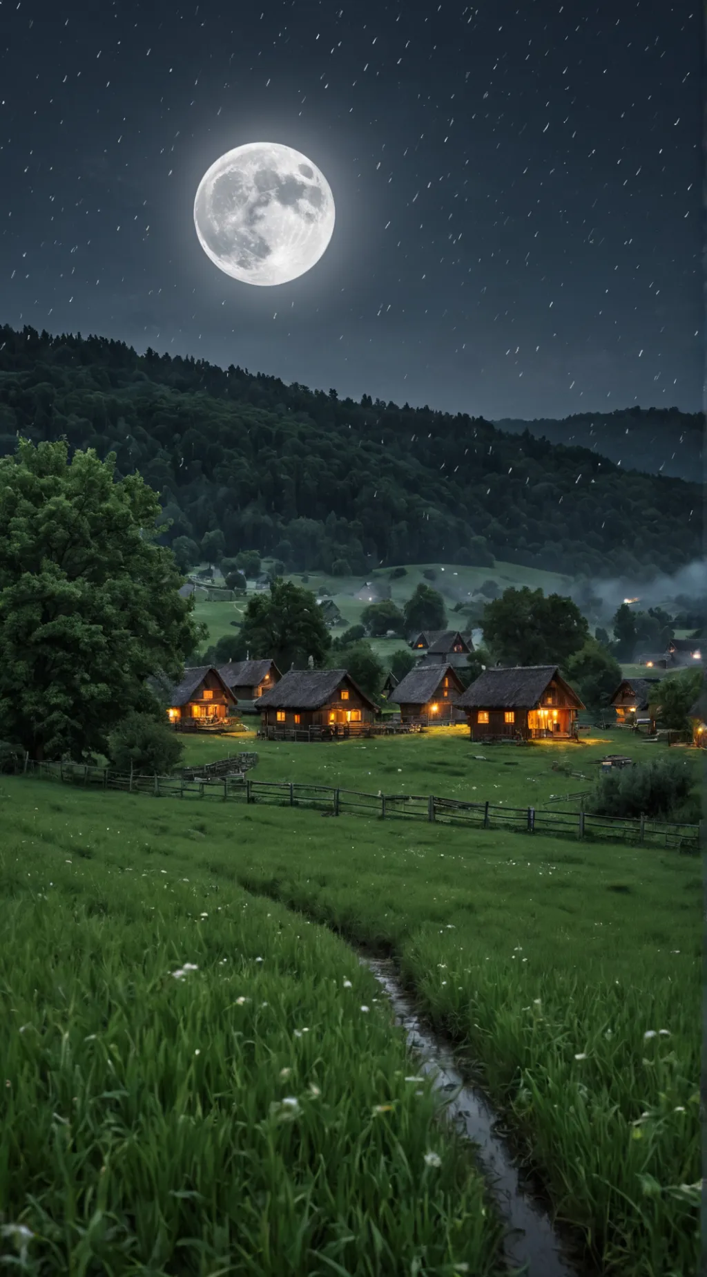 ai character: Village background