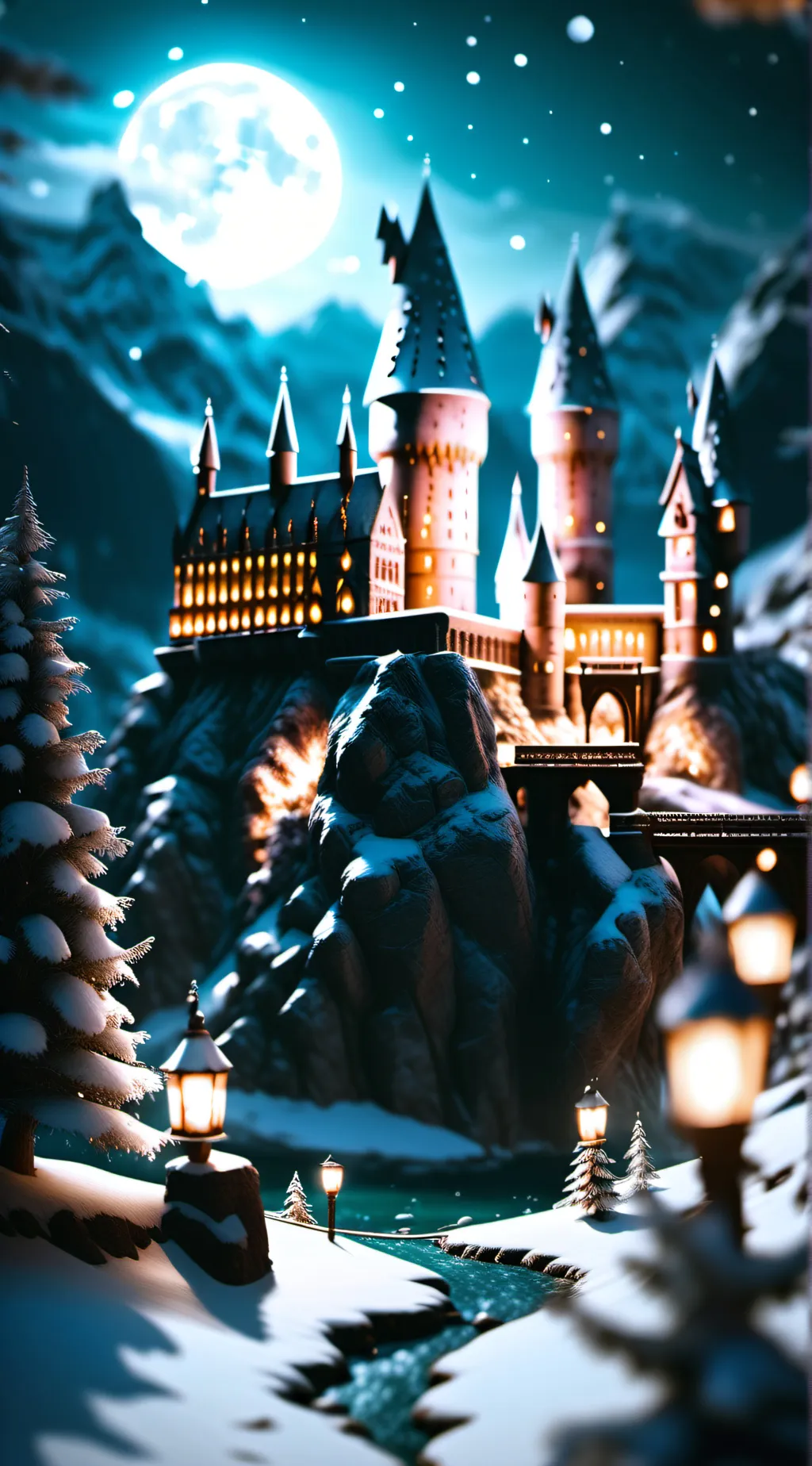 ai character: Hogwarts background