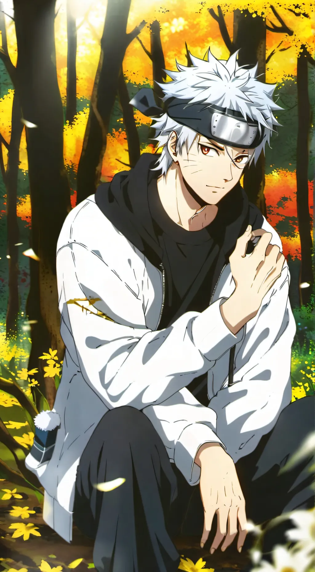 ai character: kakashi  background