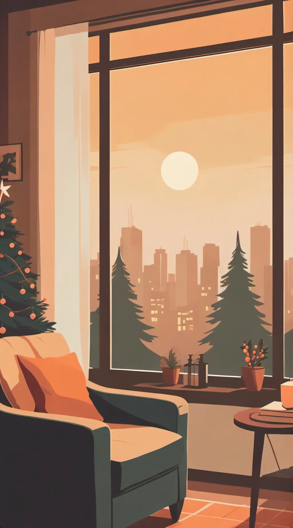ai character: °Mha Christmas° background