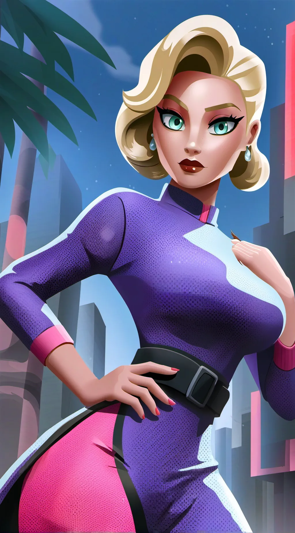 ai character: la mama  del mati background