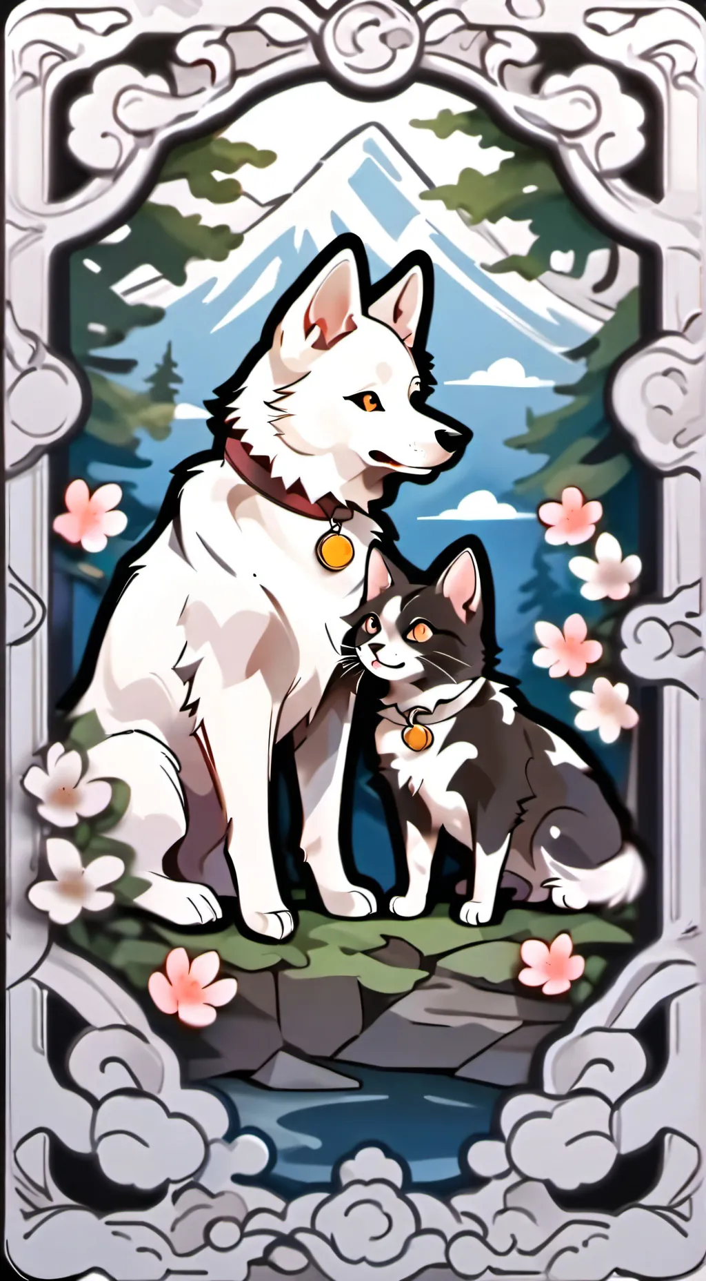 ai character: Dogs/cats background