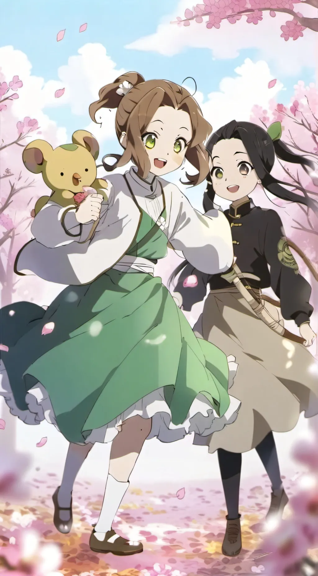 ai character: Hasaka and teto background